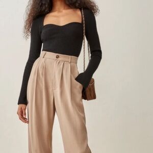 Reformation Glenna sweater in black